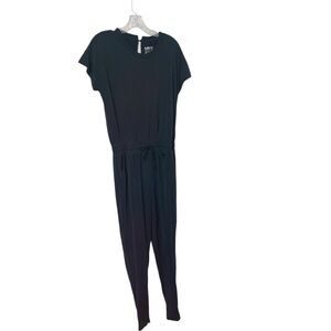 Marc New York Performance Black Stretch Jumpsuit Size S Athleisure Active EUC